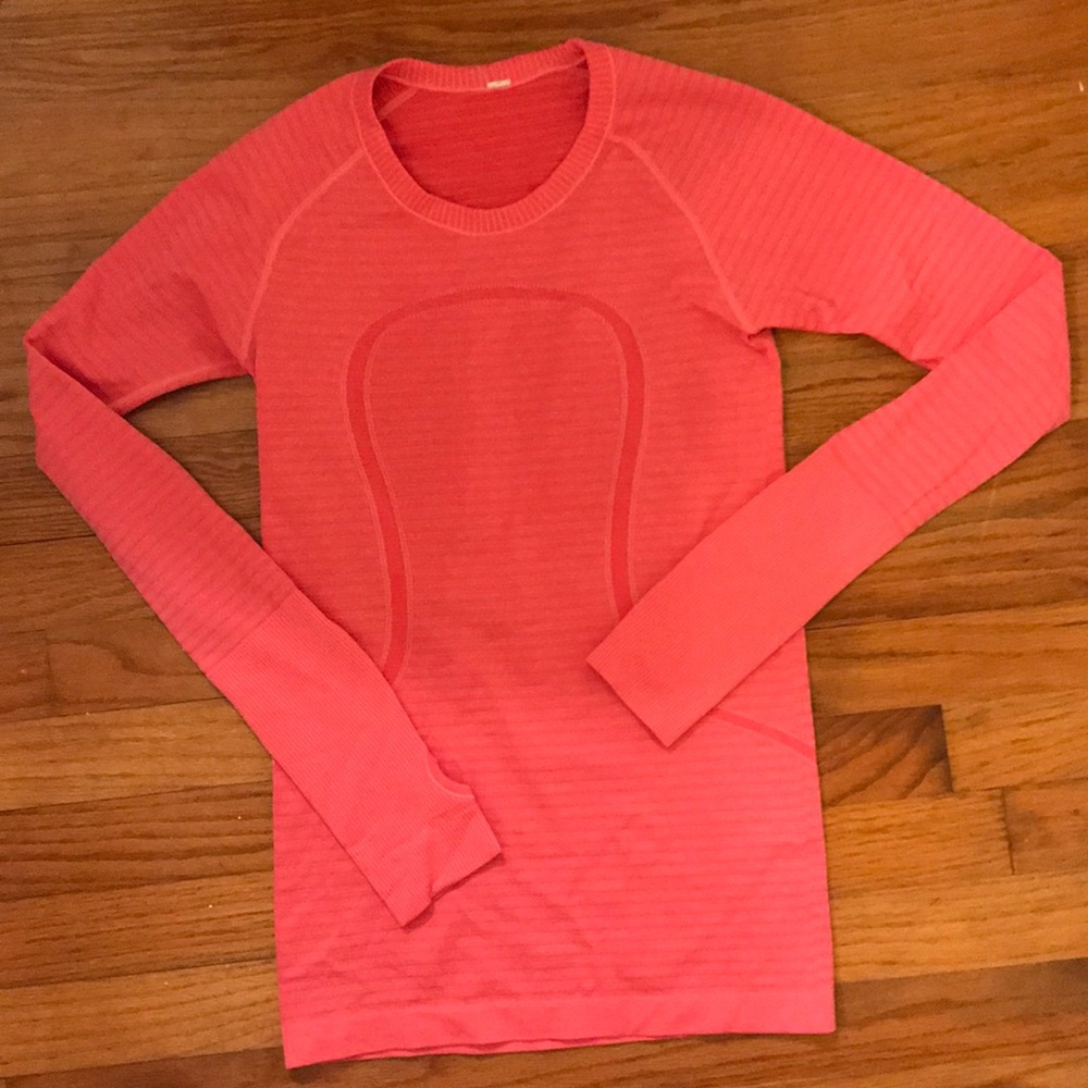 Lululemon run swiftly pink top